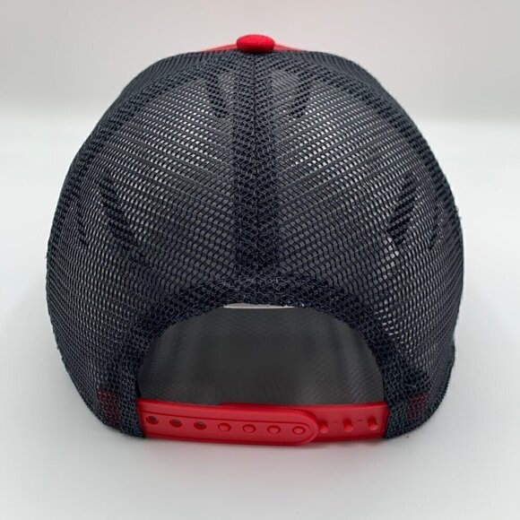 St Louis Cardinals Navy Blue Red New Era Low Profile Snapback Trucker Hat New - Picture 3 of 6